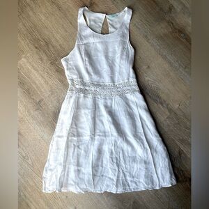 Kimchi Blue White Lace Waist Fit & Flare Dress